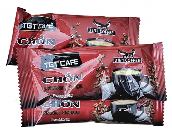 mehrere Sicks Inhalt Instant Kaffee weiß aus Vietnam von TGT